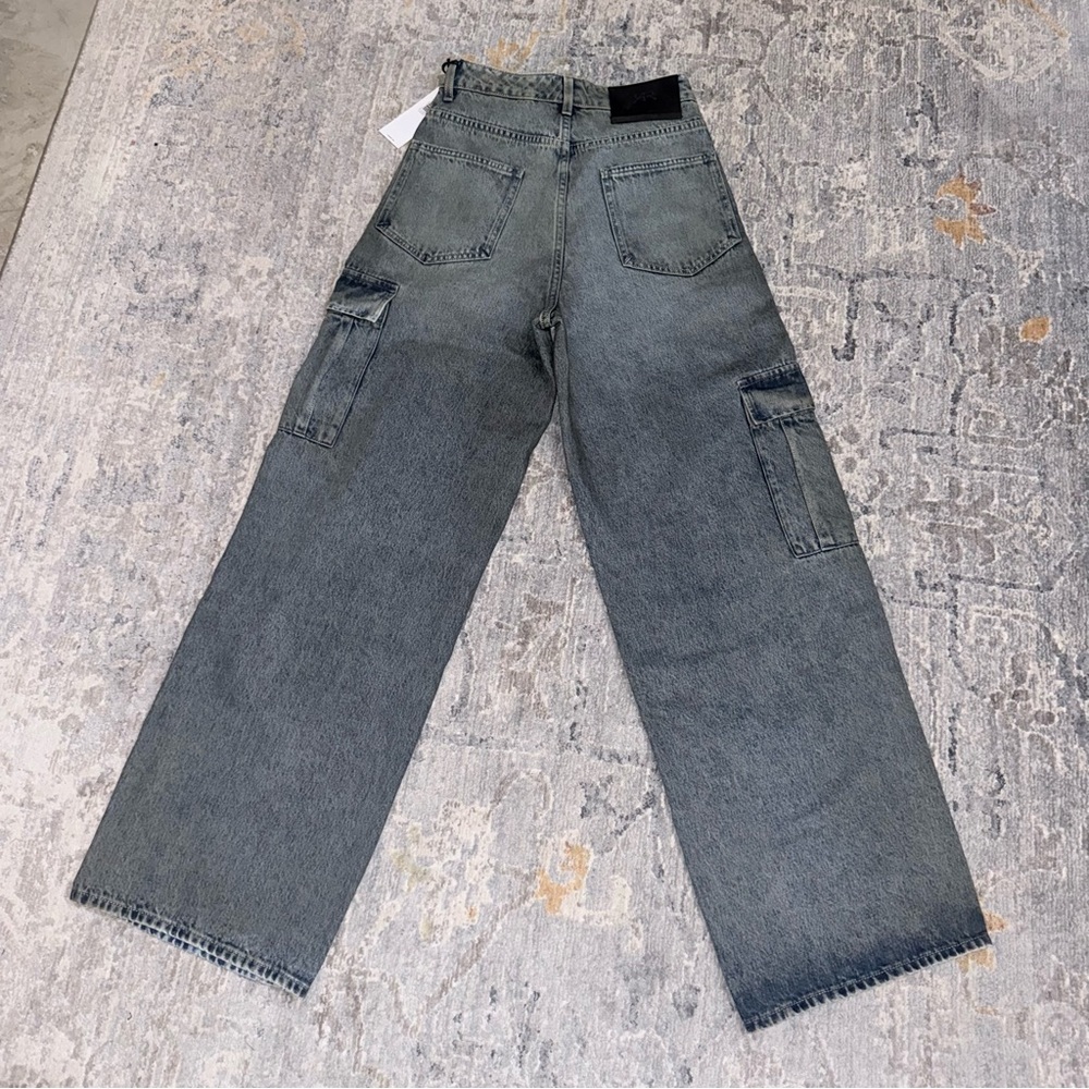 NWT RtA Wide-Leg Cargo Jeans Sz 27 - Picture 10 of 16